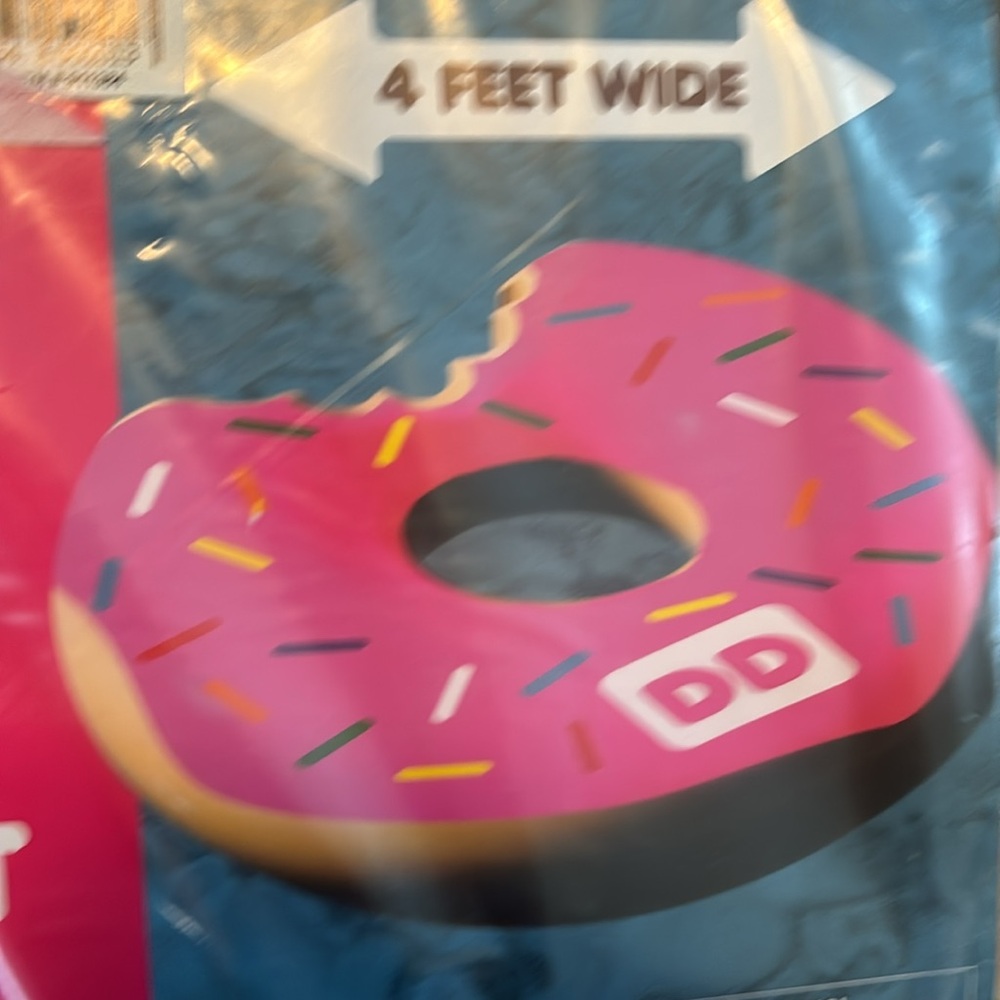 Brand new never opened Dunkin Donut pool float